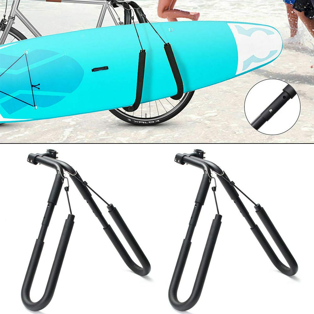 Surfboard Bike Rack Surfboard Wakeboard Bike Rack Bicycle Surfing Carrier Mount to Seat Posts