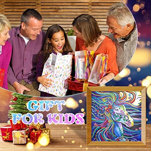 Horse Diamond Craft Sets Gifts for 6-11 Years Old Girls: Arts and Crafts Toy for Kids Girl Age 10 11 12 - Diamond Paint by Numbers Art Kit for Kid Beginners - 5d Crystal Diamond Drawing Kit for Gift