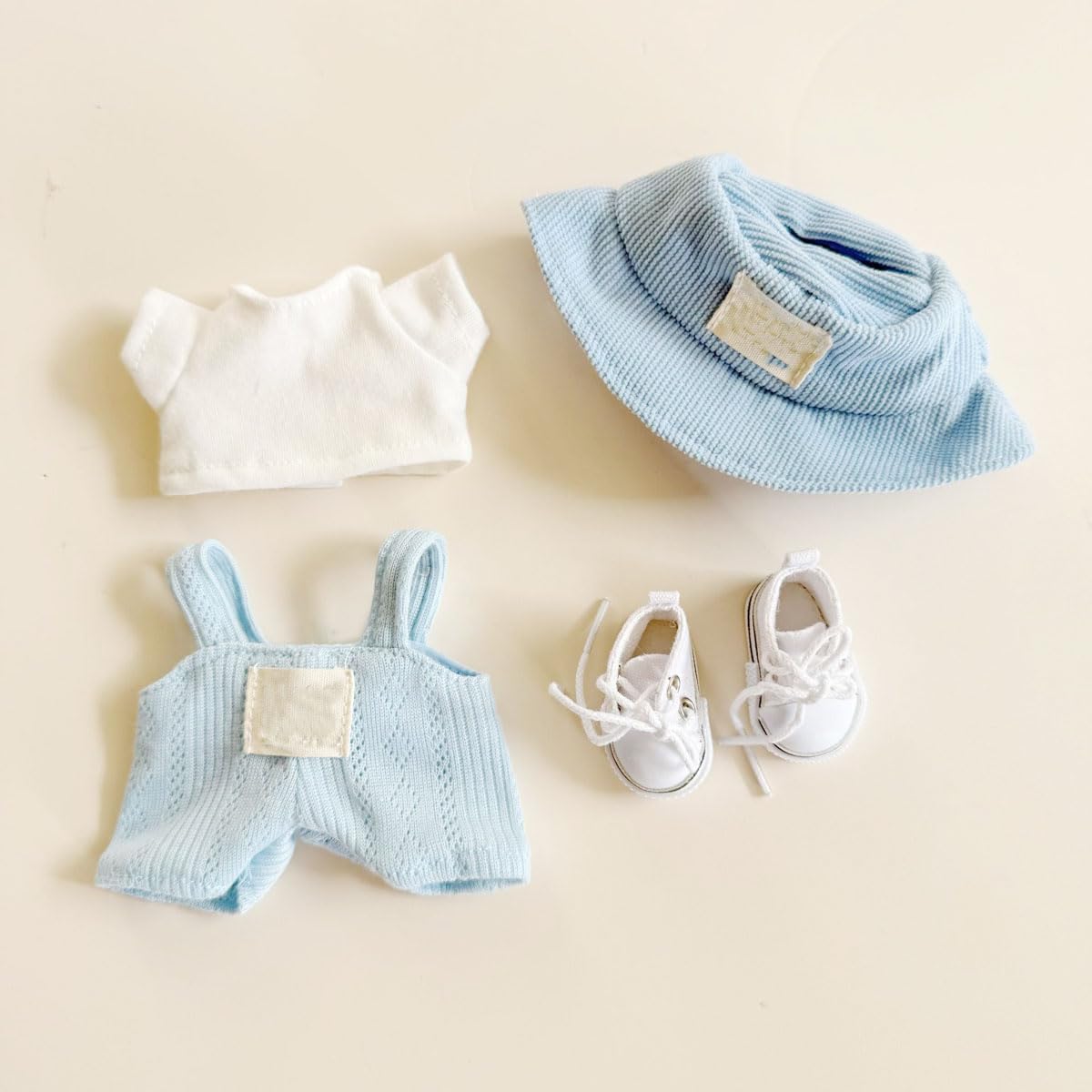 Tznzxm [4 Piece Set] 17cm Doll Clothes , Clothes Set for 6.7inch Dolls, Accessories Suitable for 15cm Dolls Clothing Set Replacement (Doll Not