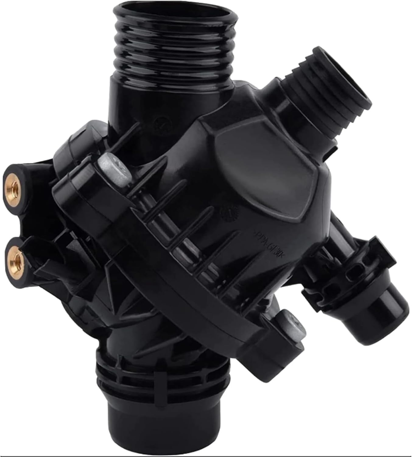 Thermostat Housing Assembly, Compatible with BMW 3.0L 128i 135i 325i 328i 330i 335i 525i 528i 530i 535i X3 Z4, Replaces 11537549476, Coolant Thermostat Housing with Gasket