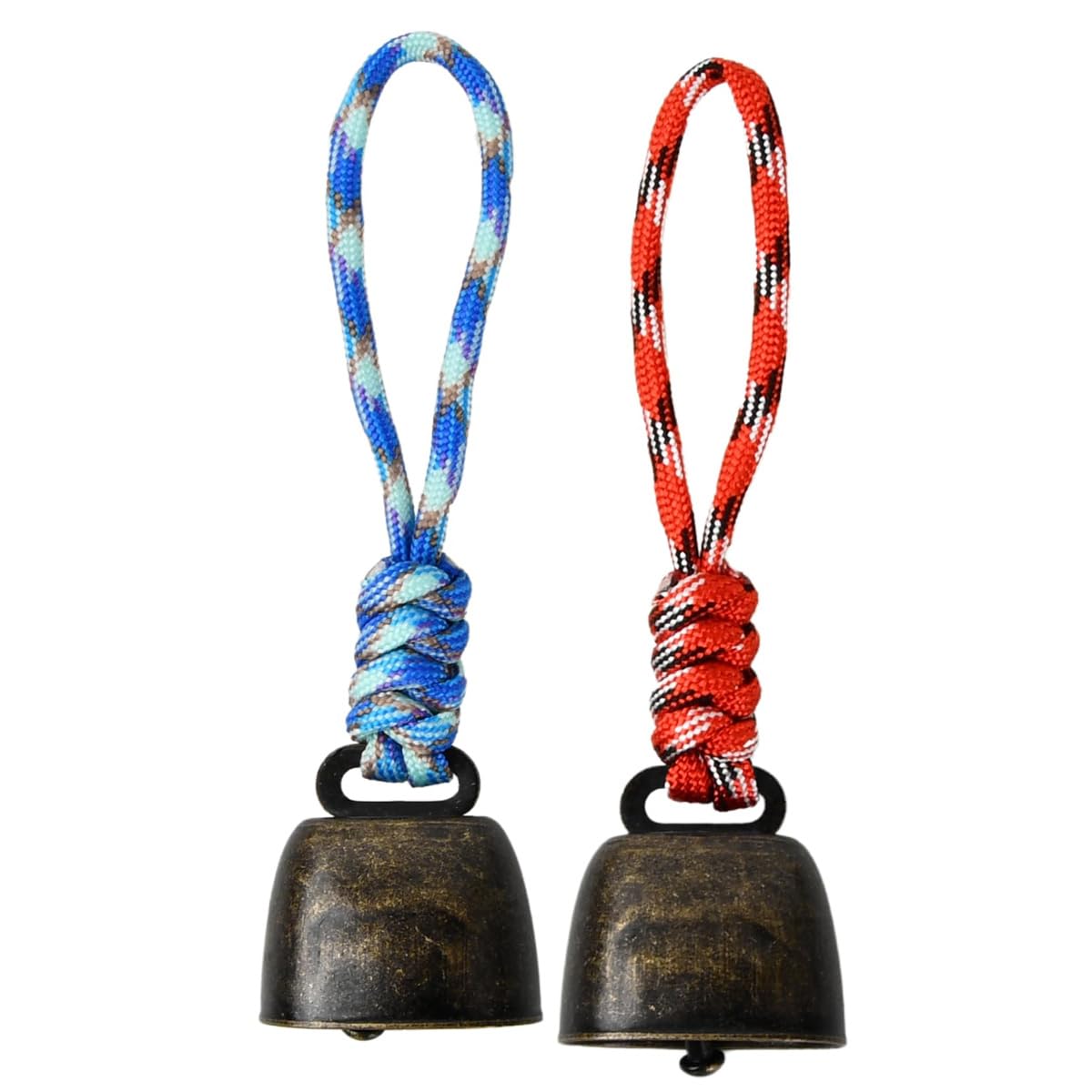Riven Pack of 2 AntiBear Bells Farm Animal Bell Vintage Metal Hand Heavy Duty Pet Bell Safety Alarm