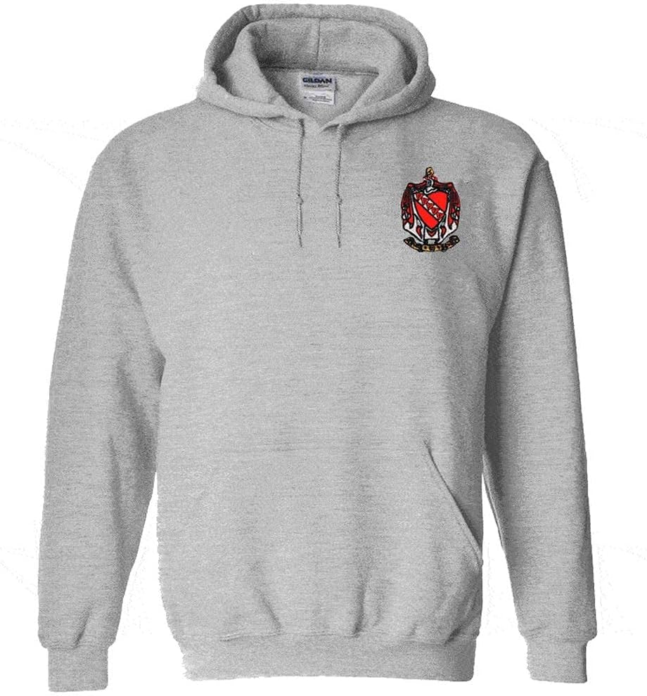 Tau Kappa Epsilon TKE Crest - Shield Emblem Hooded Sweatshirt