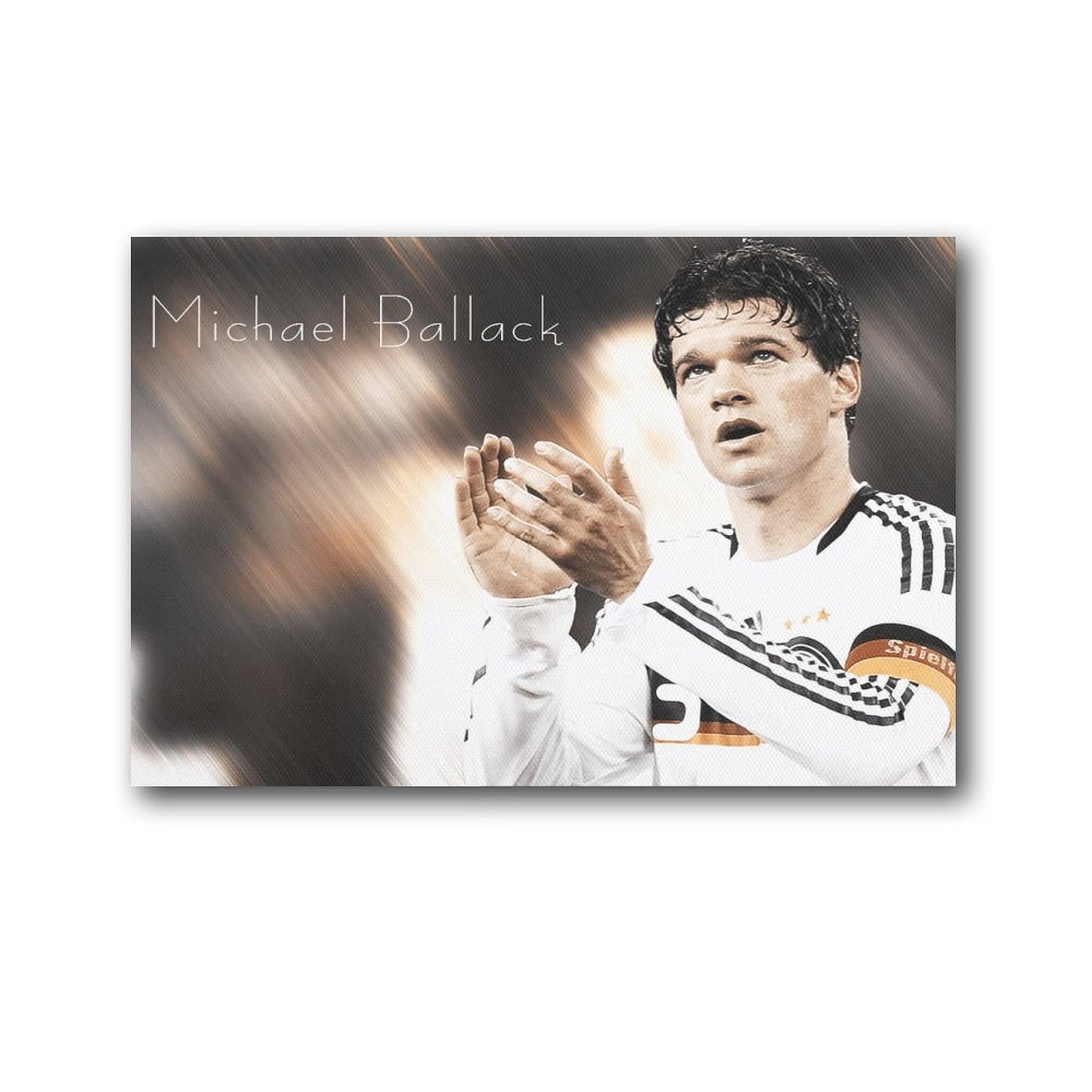 Michael Ballack Football Midfielder Leads The Legendary German Football Poster (3) Home Decor Poster Wall Art Hanging Picture Print Bedroom Decorative Painting Posters Room Aesthetic 24x36inch(60x90cm