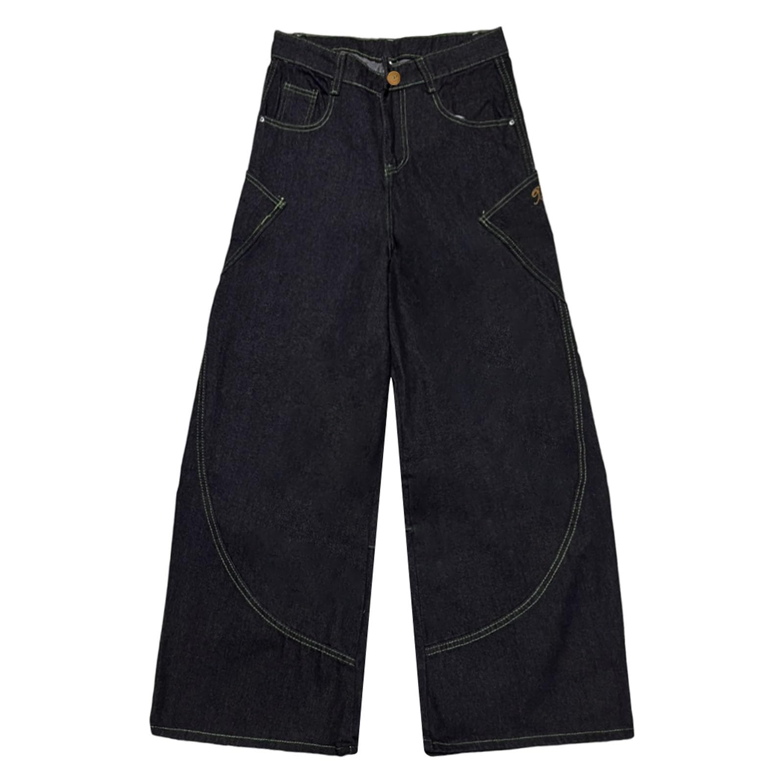 Pantalones de Trabajo Mujer, Pantalon Chandal Mujer, Pantalón Vaqueros Urbanos con Diseño Único de Pierna Acampanada Curva y Corte Holgado hasta el Suelo Joggers Pantalon