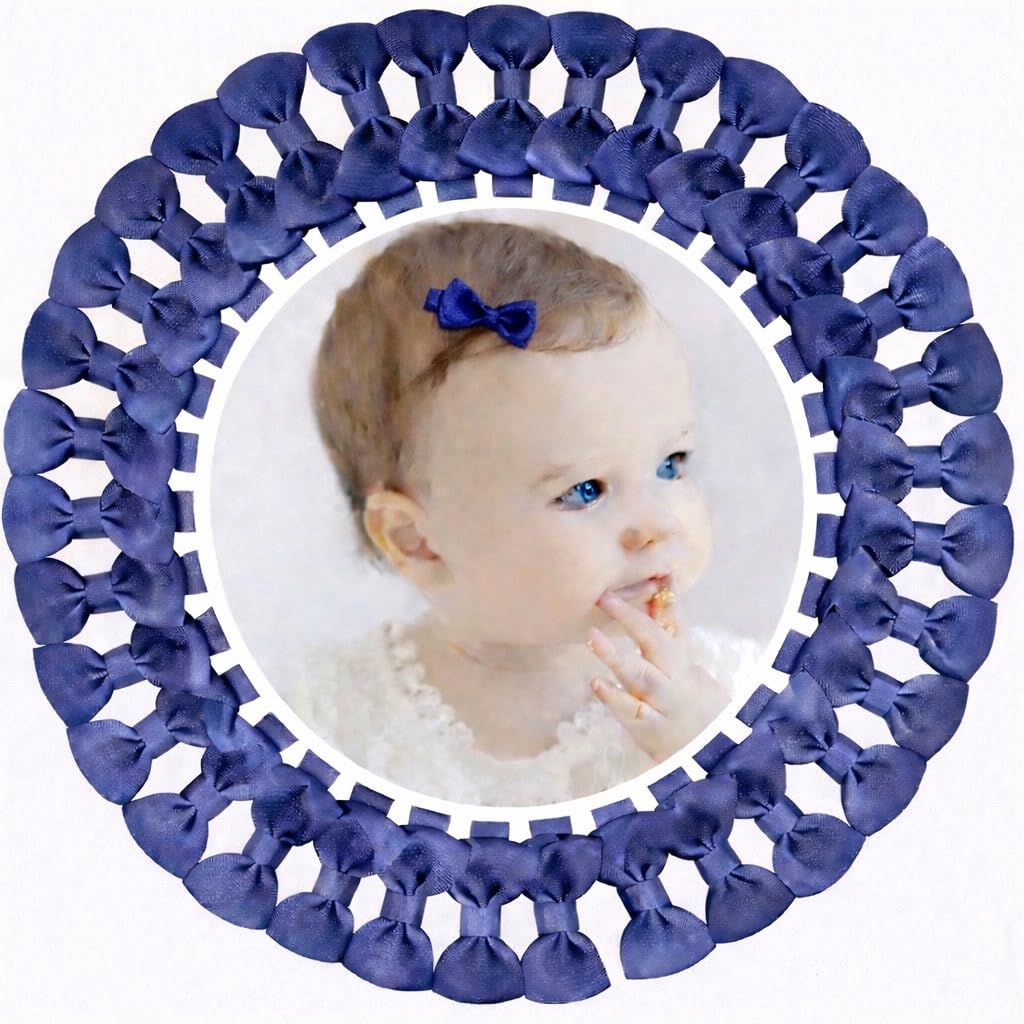 20 Pack, 10 Pairs, Baby Hair Clips, Fully Lined Alligator Clips for Toddlers and Young Girls (Dark Blue)-image-3