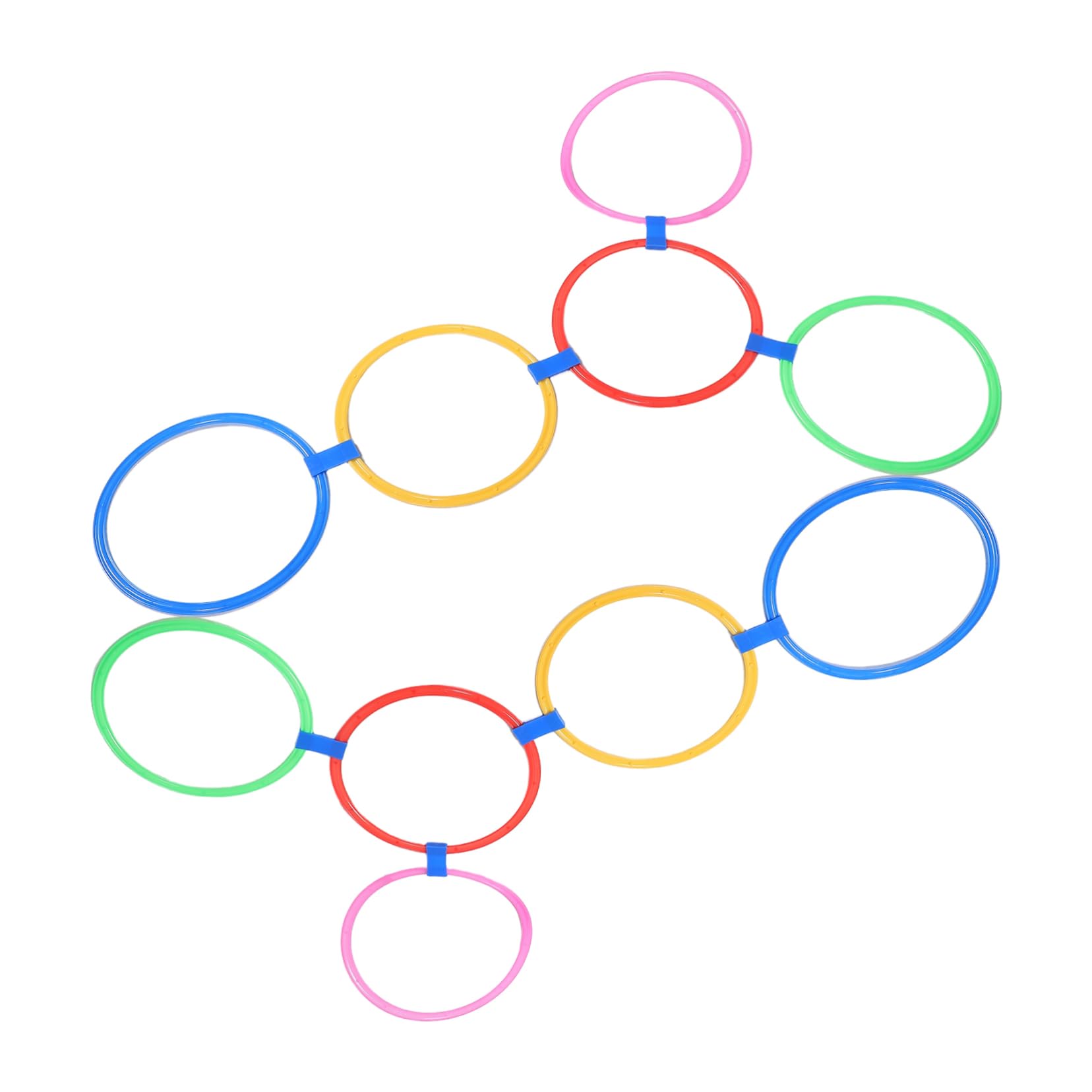 Set di Anelli della 28cm con Connettori per Allenamento di Agilità Bambini, Attività per Interni ed Esterni, Sviluppo Coordinazione, Gioco Sensoriale per Scuola e Giardino