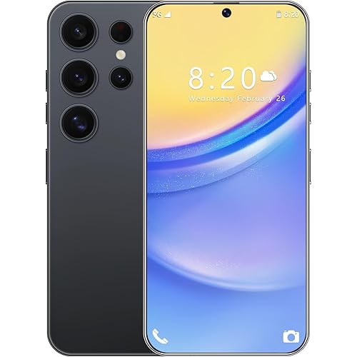 K24 Ultra (10-core 8+256G) Android 13 5G Unlocked Smartphone 6.82-inch HD Display Dual SIM Dual Standby 24MP+50MP Camera 6800 mAh Battery Cell Phone (Black)