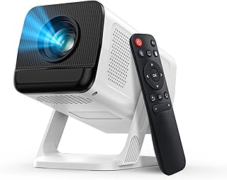 Mini Projector with WiFi and Bluetooth, Native 720P, 200ANSI Portable Projector, Android 14 Smart System, Auto Keystone Co... Price In India