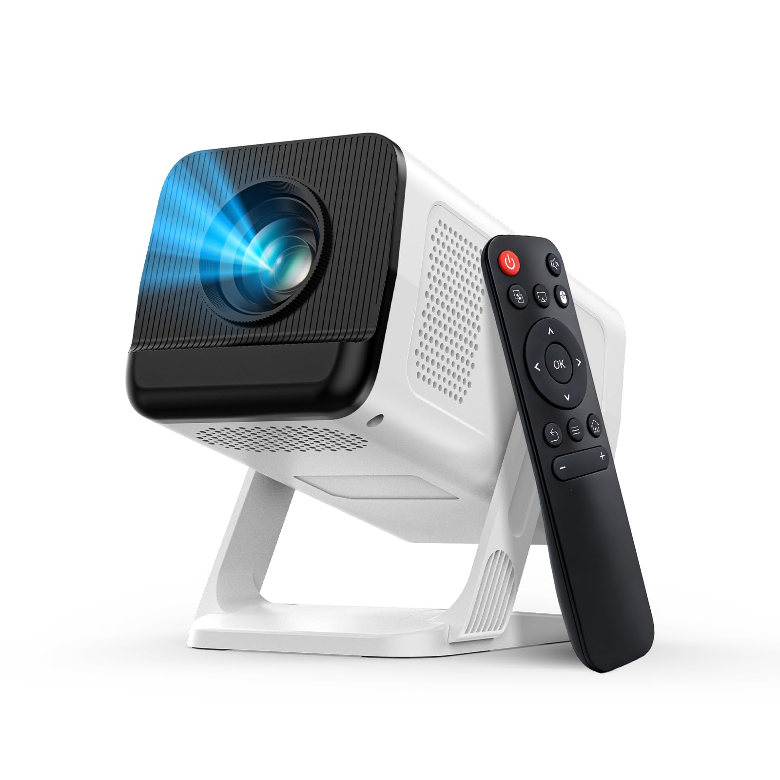 Mini Portable Projector with 4K Support, Bluetooth 5.4 WIFI6, Android 14 Smart Projector 200 ANSI, Android 11, 180° Rotation , Auto Keystone Correction Video Projector-image-35
