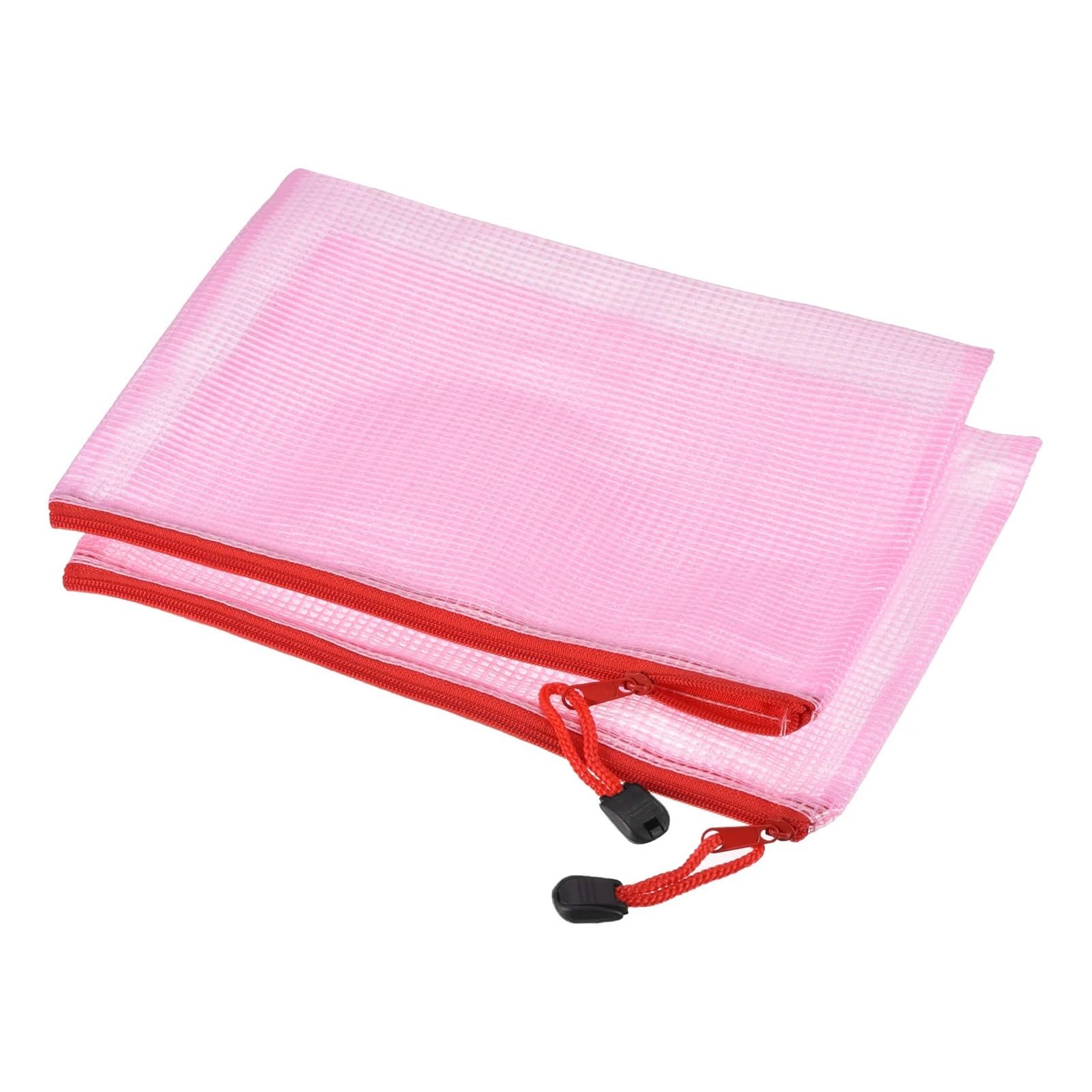 Cartelline Trasparenti 6 pezzi borsa for documenti in plastica impermeabile con cerniera for A3 A4 B4 B5 tasche for porta banconote cartelle for ufficio forniture for la casa(6Pcs A3 Green)