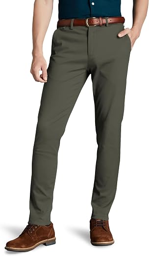 Symbol Premium Men's Slim Fit Flexi Waist Casual Pants | Stretchable Chinos | Stylish Office Fashion Trousers