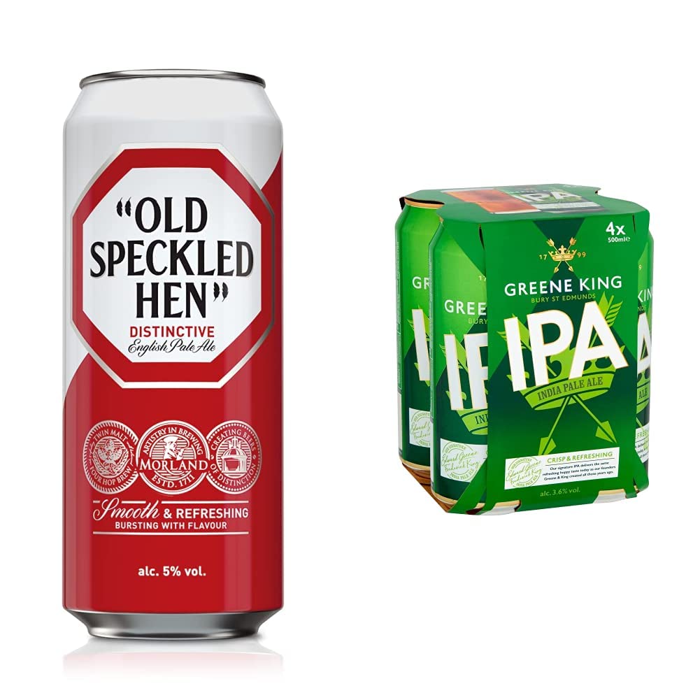 Buy Old Speckled Hen , 24 x 500ml & Greene King IPA Pale Ale, 24 x