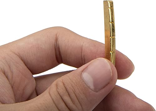 Miniatura 4 de 1 tuerca de guitarra eléctrica Yootones de latón de 6 cuerdas ranuradas compatibles con piezas de guitarra Les Paul Epiphone Strat Tele ST TL (1.693