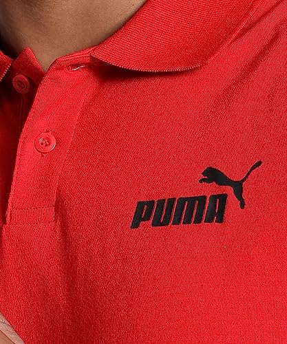 Image of Puma Mens ESS Jersey Polo, High Risk Red, S (67778811)