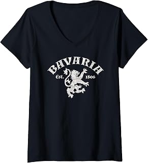 Womens Bavaria Established 1806 V-Neck T-Shirt