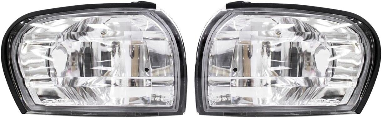 Exterior Acceossires - Crystal Clear Corner Lights Lamps W/E-Mark Compatible with impreza GC8 CC8A 1992-2000 (Without Bulbs)