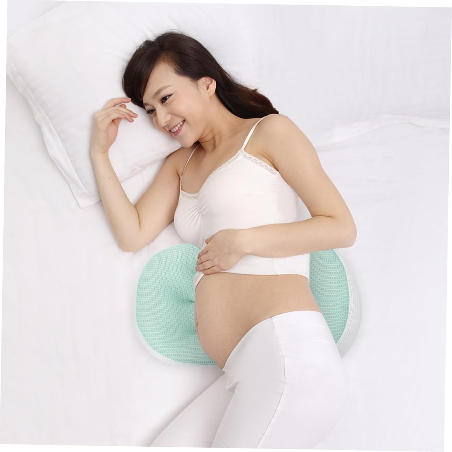 1set Maternity Pillow for Pregnancy Support Comfortable Belly Waist Cushion Breathable Side Sleeping Design for Pregnant Women During Sleep