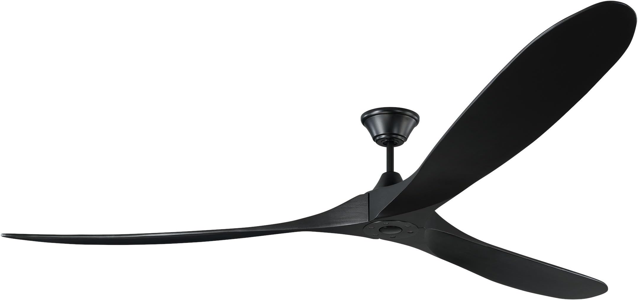 3MAVR88BKBK Maverick Super Max Energy Star 88" Outdoor Ceiling Fan with Remote Control, 3 Balsa Wood Blades, Matte Black
