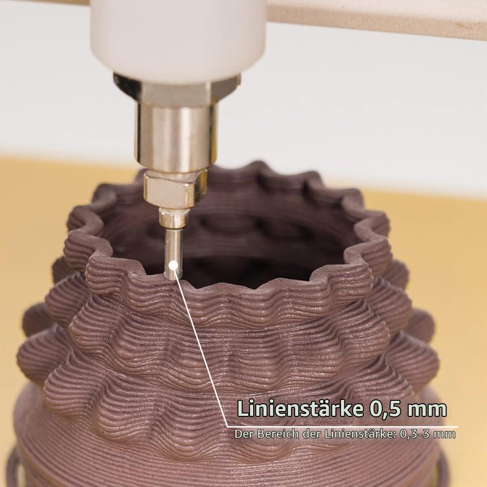 TRONXY 3D Drucker Moore 1, Ton 3D-Drucker, 3D-Modell Lehm töpfern für Brennofen Geeignet, Liquid Deposition Moulding Keramik 3D Drucker, 180x180x180mm