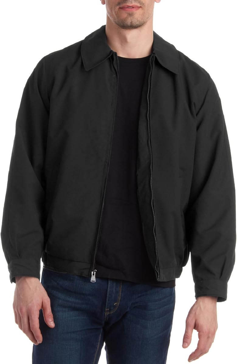Perry Ellis Mens Windbreaker Microfiber Water Resistant Golf Zip Up Jacket | Soft Lightweight Outerwear, Casual Everyday Layer for the Course, Commutes, and Cool-Weather Outdoor Activity
