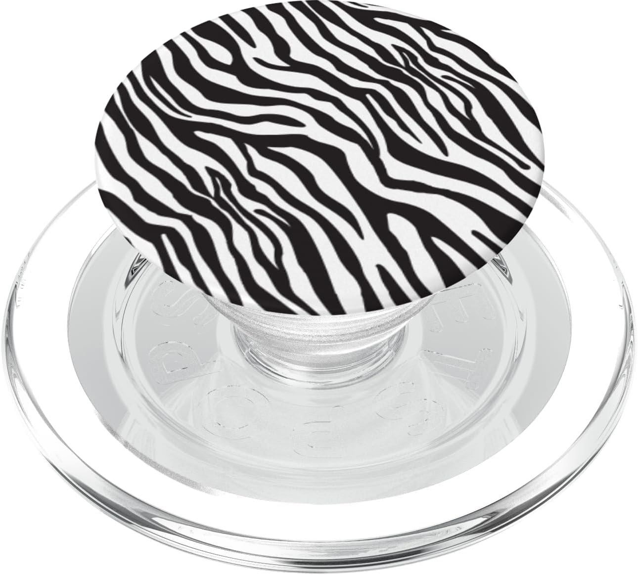 Zebra Print Pop Top Giant Grip Knobs Thingy Gift. PopSockets PopWallet for MagSafe