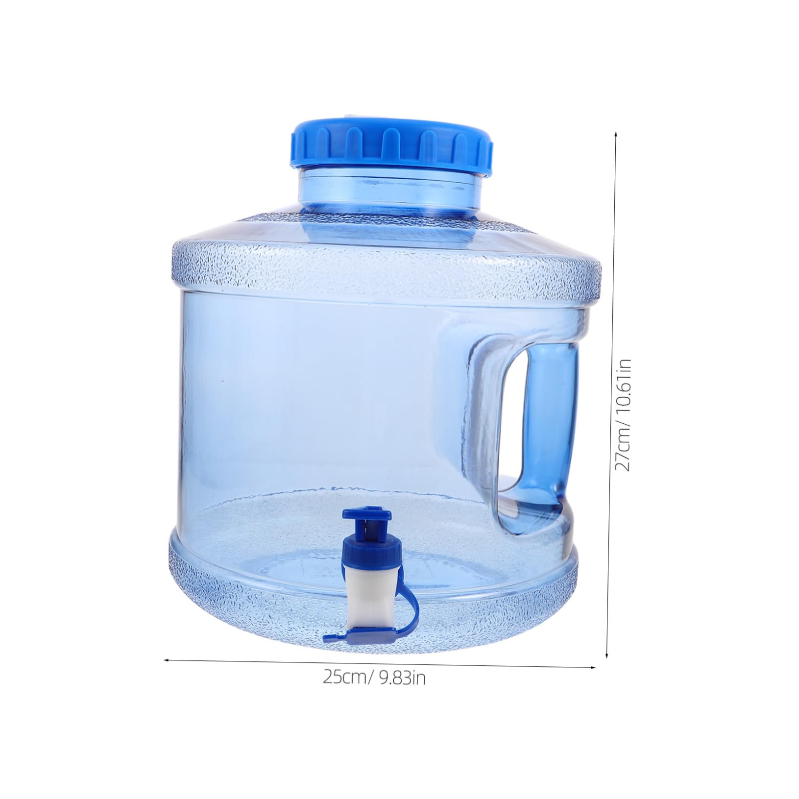 TOYANDONA Bidon Eau Portable avec Robinet Pc Alimentaire Seau Large pour Camping Randonnée et Urgence Bleu Ciel Facile à Transporter et Nettoyer
