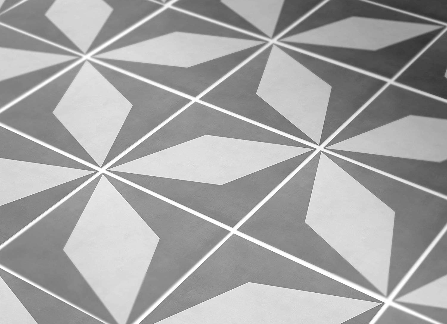 Tiles Stickers Decals - Pack of 10 tiles - 10 individual tiles - Tiles Decals (Four-pointed Star Tile Decal, 3.9 x 3.9 inches - 10 x 10 cm)