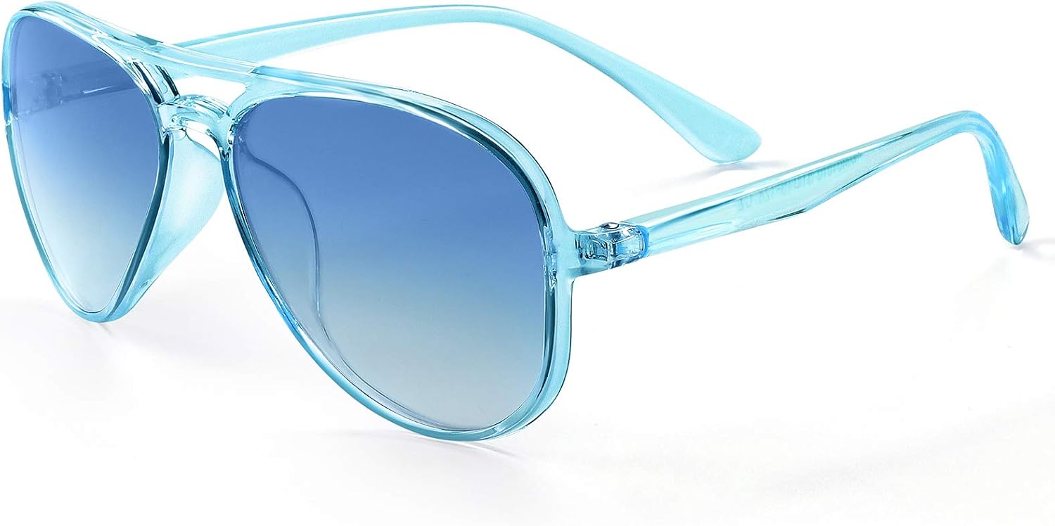 FONHCOO Kids Polarized Sunglasses for Girls Boys Aviator Toddler Sunglasses with Flexible Frame, UV400 Protection, Age 5-10
