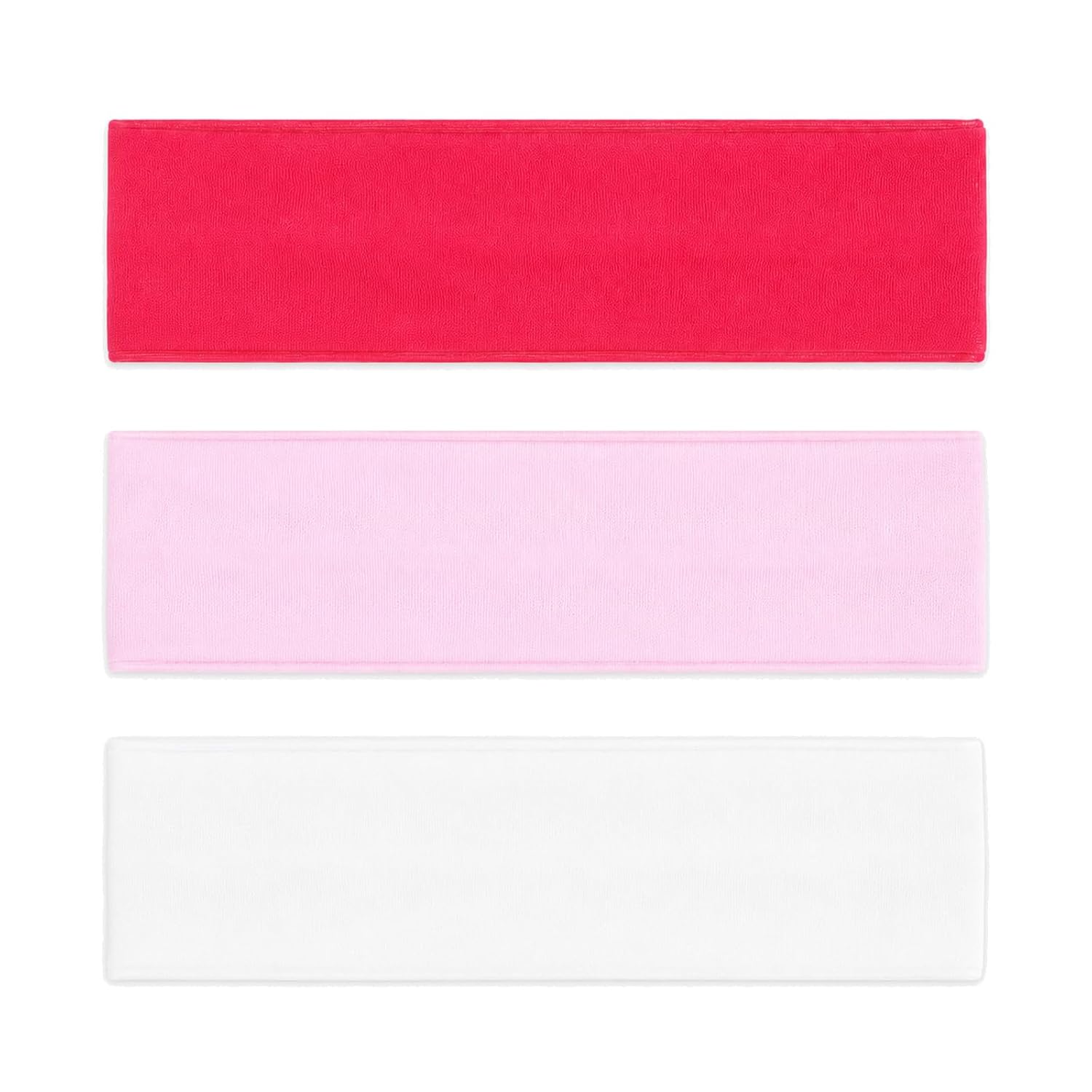 3PCS Pink Head Band, Soft Pink Headband for Women, Gym Hair Accessories for Sports, Makeup, Gym, Running,Yoga, Workout
