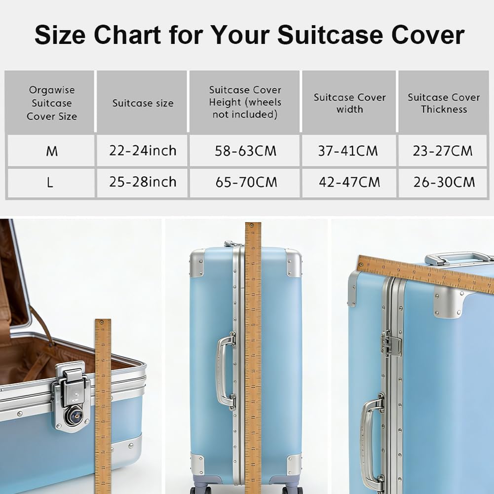 Custodia per bagagliaio Luggage Cover 22-28 pollici, copertura bagagli per viaggio Luggage, custodia trolley, Cielo stellato, M-22-24 Zoll, tempo libero