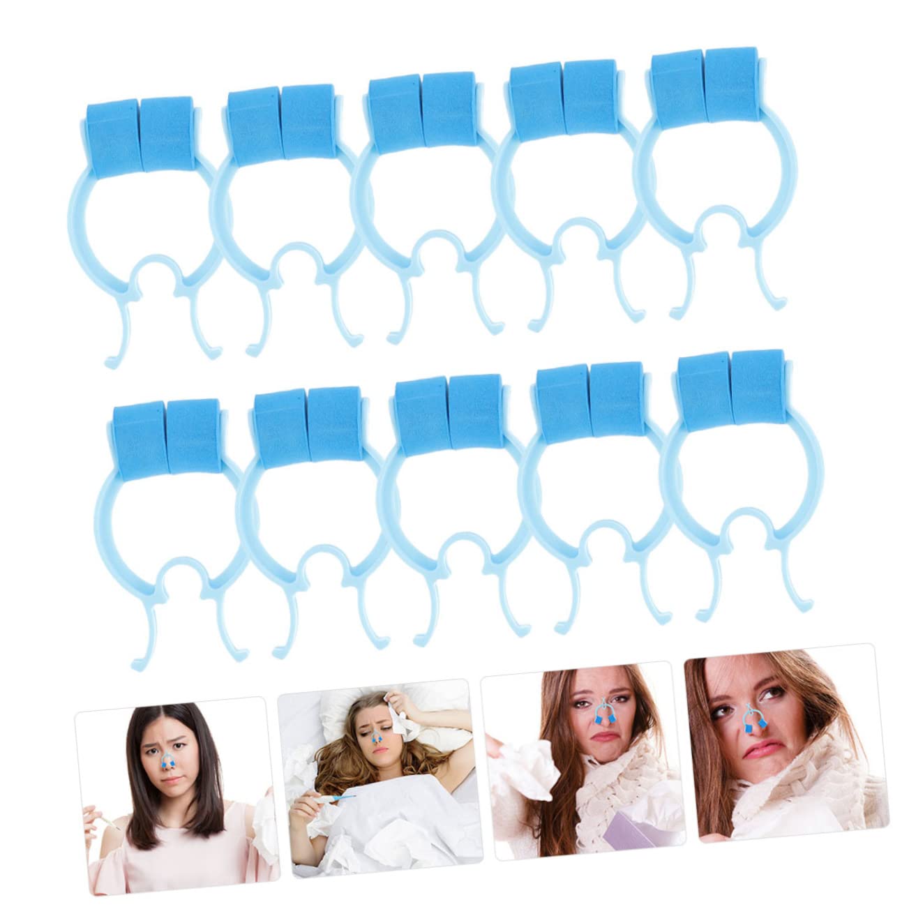 Healvian 64piezas Clips Nariz Soporte De Nasal Clips Antironquidos Entrenamiento Respiratorio Para y Actividades Deportivas Diseño Ergonómico