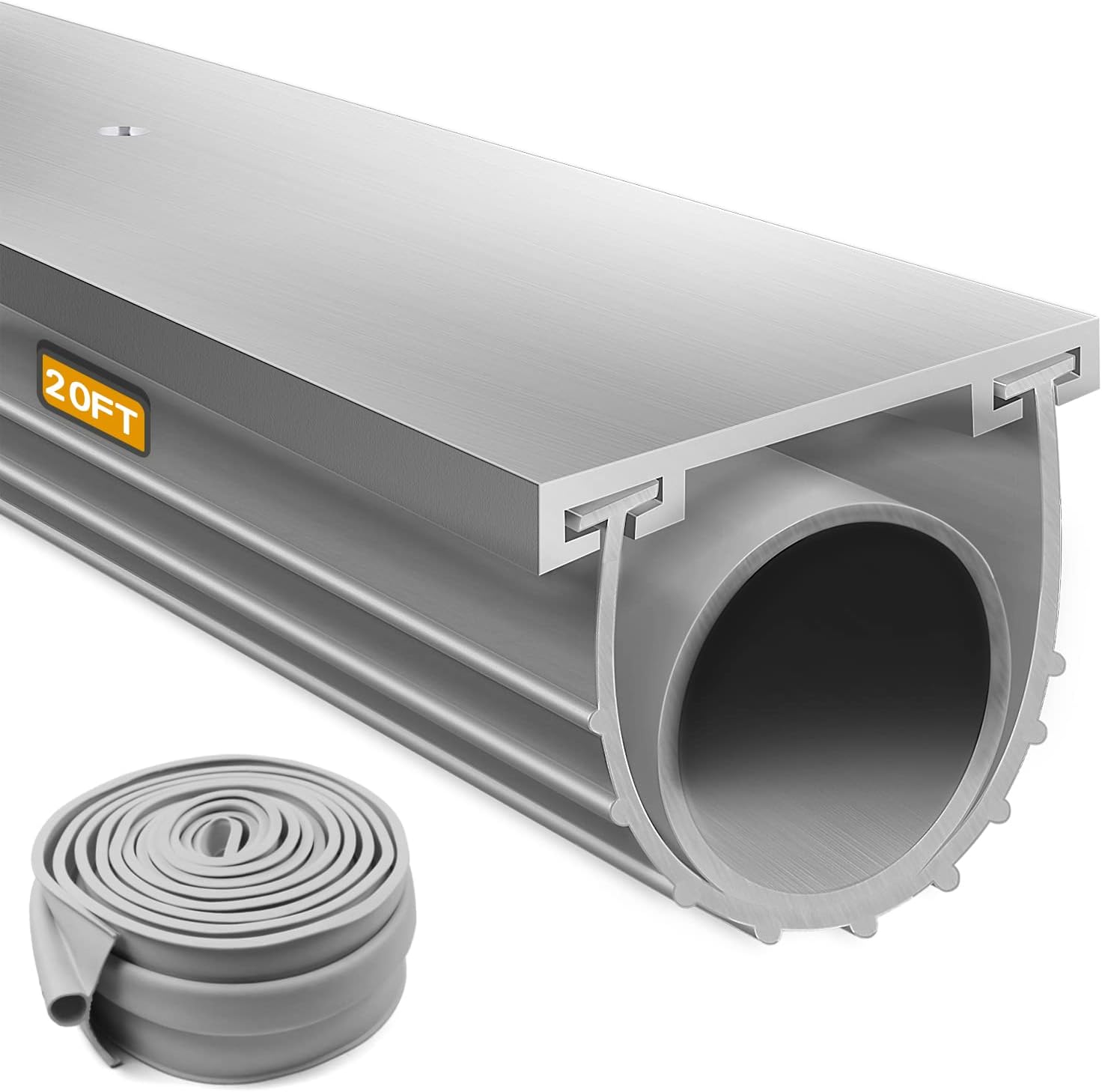 Garage Door Seals with Aluminum Track Profile Bottom Rubber EPDM