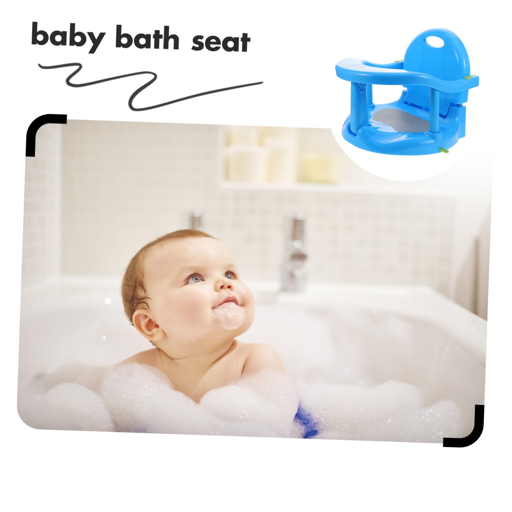Asiento de Baño Cómodo Asiento de Baño Plegable para Viajes para Recién Nacidos Soporte de Seguridad Fácil de Instalar y Usar
