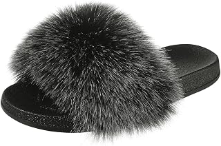 Dam Tofflor Fluffiga Luddiga Tofflor Fur Slide Slippers