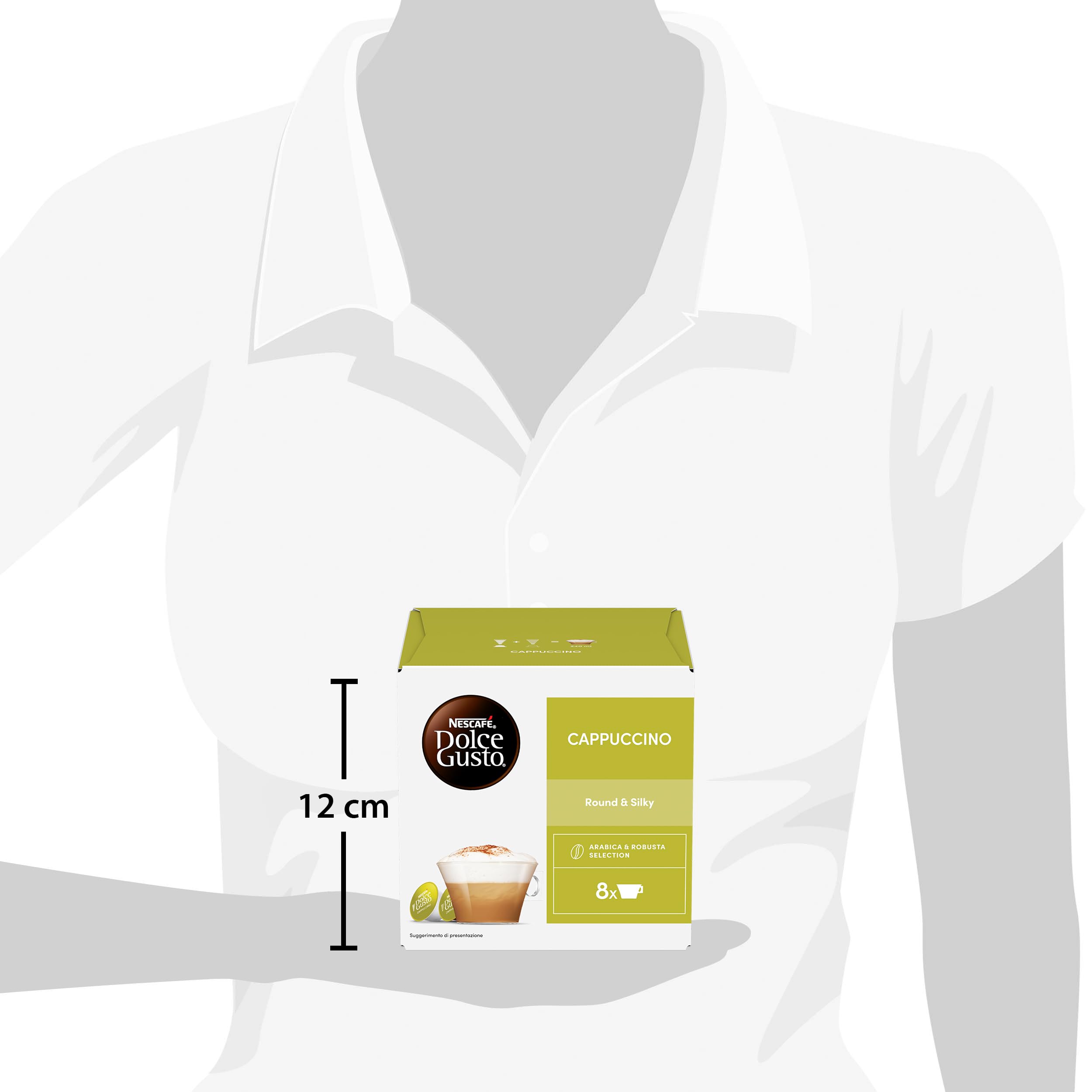 NESCAFÉ DOLCE GUSTO Cappuccino Latte e Caffè, 6 Confezioni da 16 Capsule (96 Capsule Compatibili Nescafé Dolce Gusto)