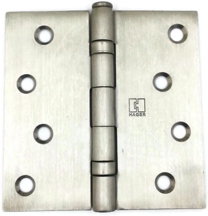 Hager Stainless Steel Door Hinge BB1541 4 x 4 US32D Satin Stainless
