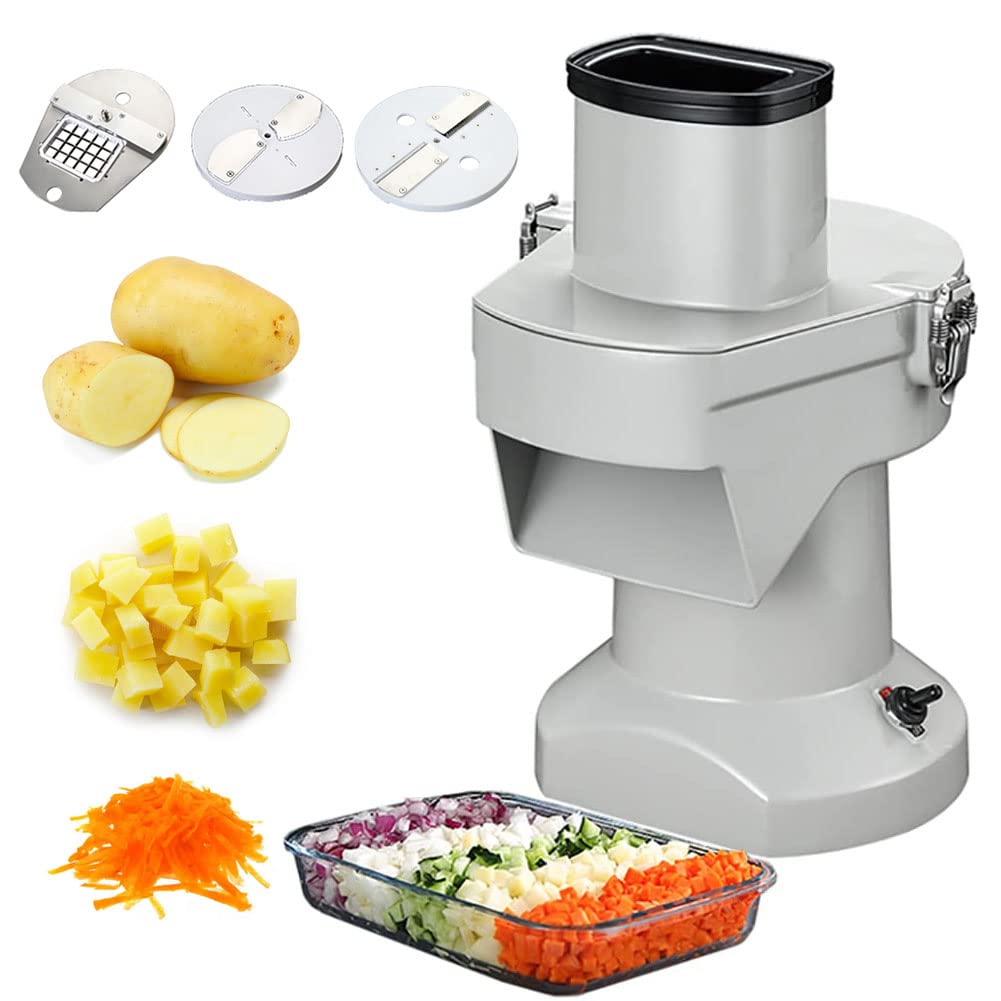 Cheese Grater Vegetable Cutter Stainless Steel Spiral Cutter Electric Vegetable Shredder Machine 3 in 1 Vegetable Dicer Planer