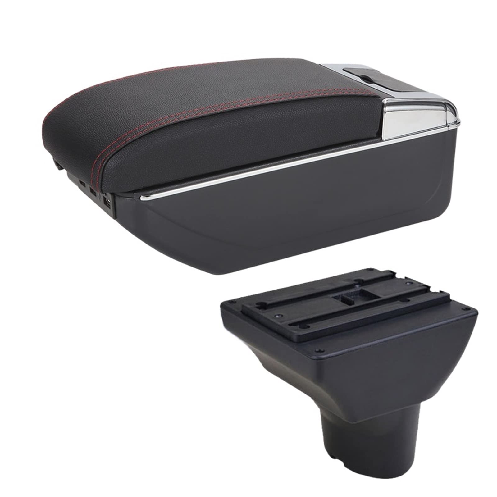 Baiqimv Car Armrest Box Storage Box Car Accessories Interior Parts Retrofit Parts Center Storage Box USB For Hyundai I20(A1 7USB)