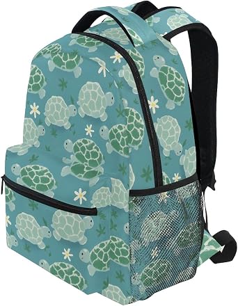Turtle Tortoise Cute Backpack for School Bag Boys Girls Rucksack Travel Secondary School Bags Lightweight Casual Daypack