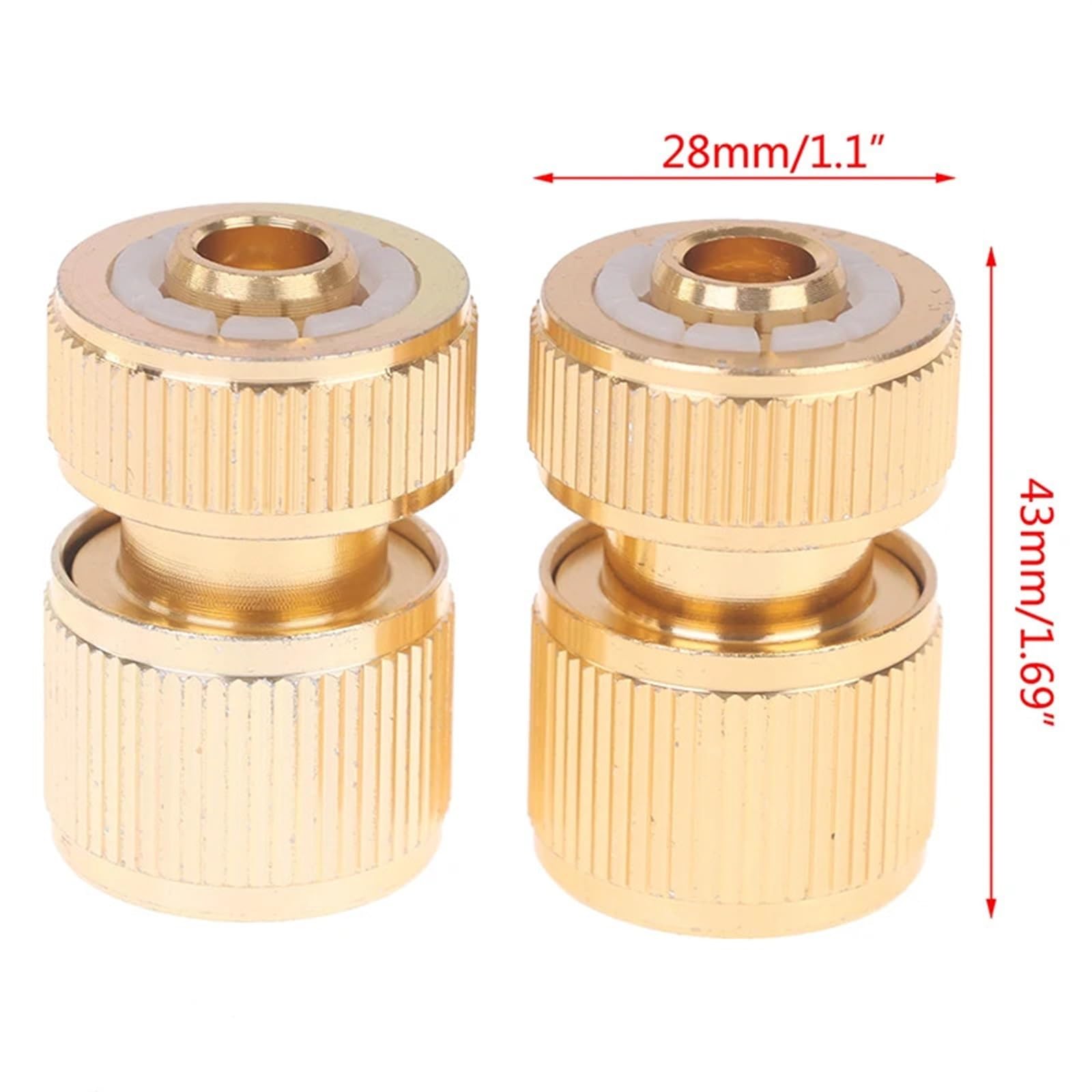Schlauchkupplung mit Aquastop 1PC/3PCS 1/2 "Quick Connect Swivel Connector Garten Schlauch Kupplung Systeme Zubehör(3PCS)