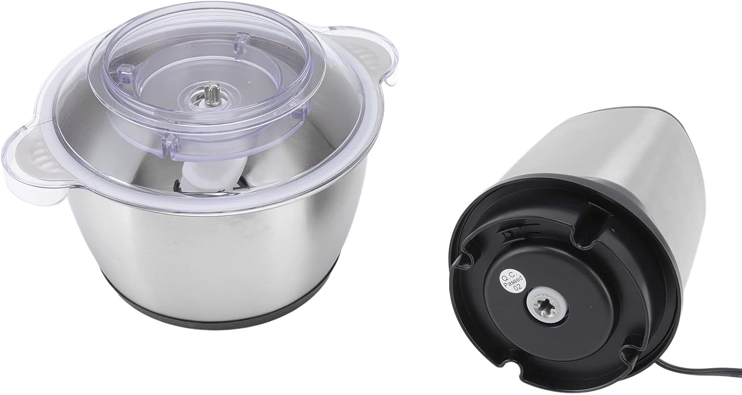 Electric Meat Grinder 350W Stainless Steel Meat Mincer with Speed Control and Braking Function for Efficient Grinding and Chopping of Meat and Vegetables Easy to and Design