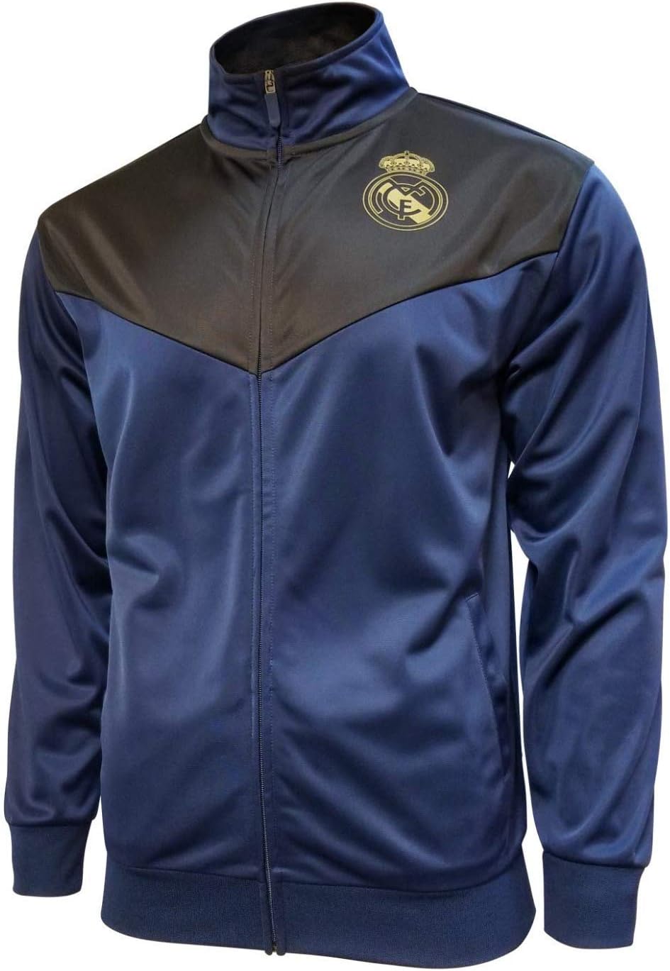 Icon Sports Compatible with Real Madrid Zip Adult Soccer Track Jacket A Grade - 2 Tone