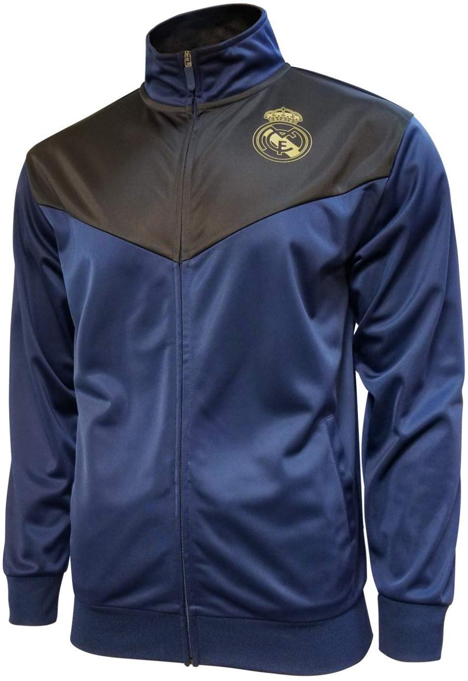 Icon Sports Real Madrid Full Zip Track Jacket - Adult, Official Licensed, 100% Polyester, Team Colors