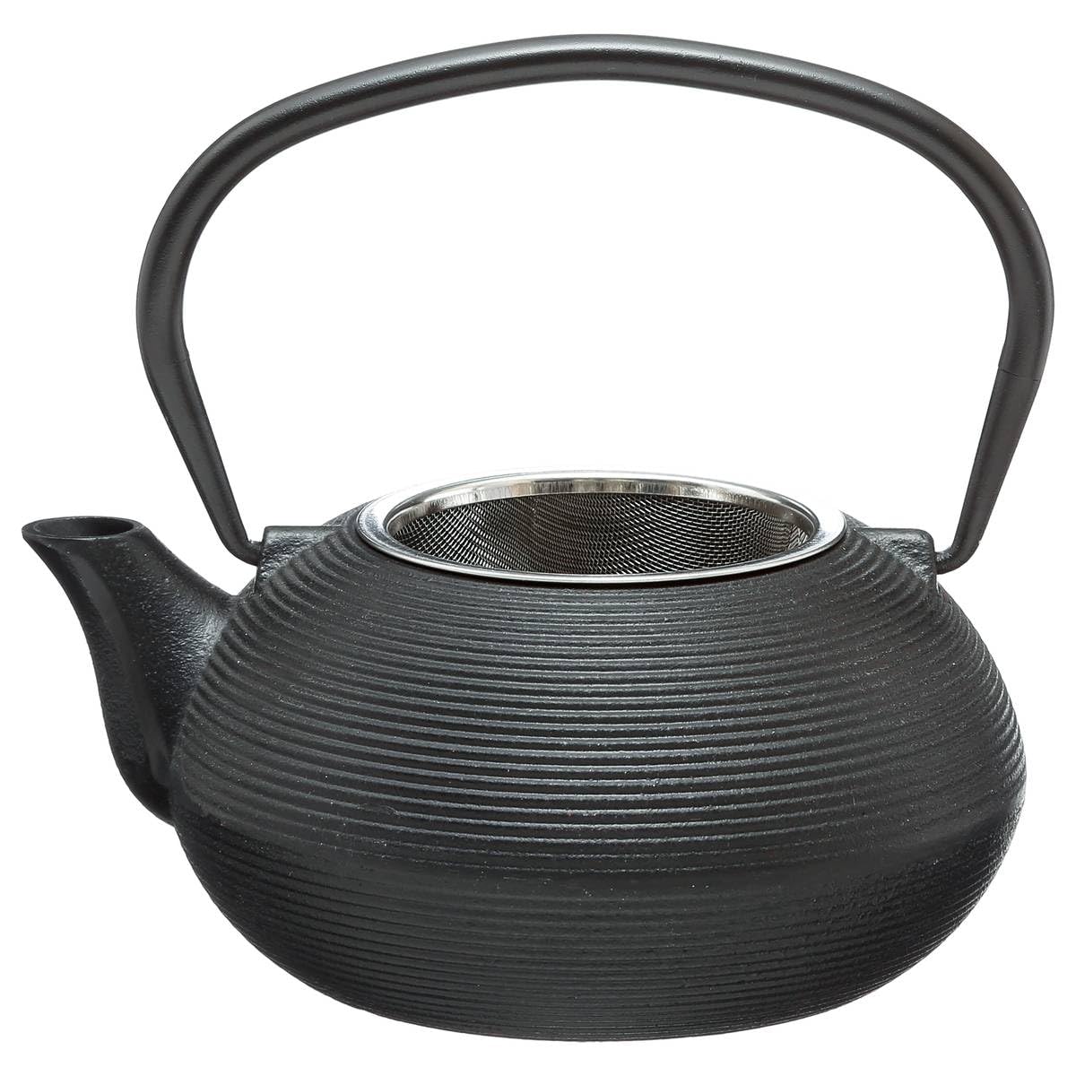 Nikou Mini Théière En Fonte 50 Ml Noire - Théière Compacte Avec Poignée Pour Infusion Et Dégustation