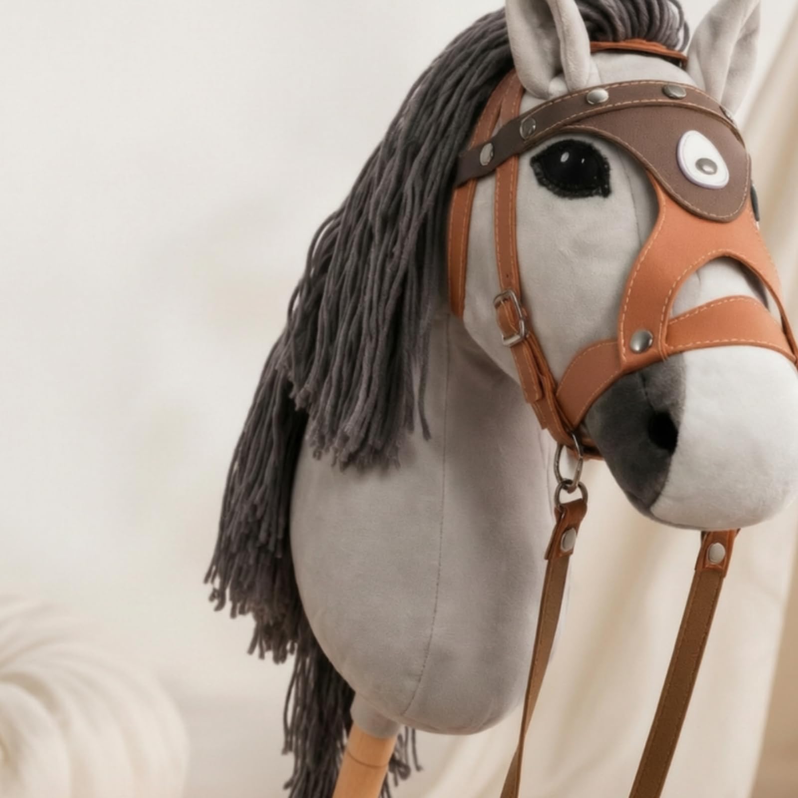 Cavallo di Peluche con Bastone