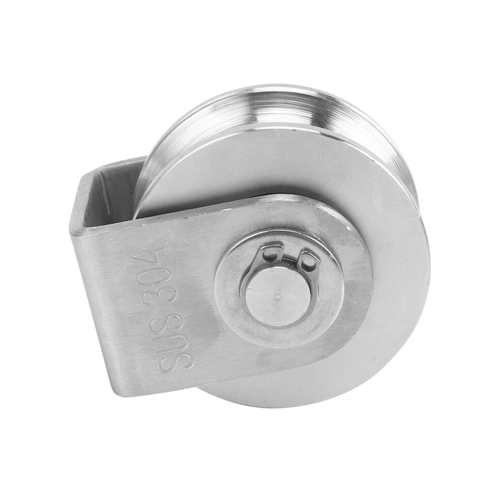 Cuscinetto a sfere a gola profonda in acciaio crom 6Pcs 2 Pollici Cuscinetti Ruota a Rulli U Scanalatura Puleggia Ruote Ruota scanalata for impieghi gravosi staccabile