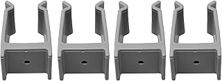 JSP Manufacturing Grey Bimini Top Boat Pole Clips 1-1/4 inch for Pontoon Bimini Top Support Poles