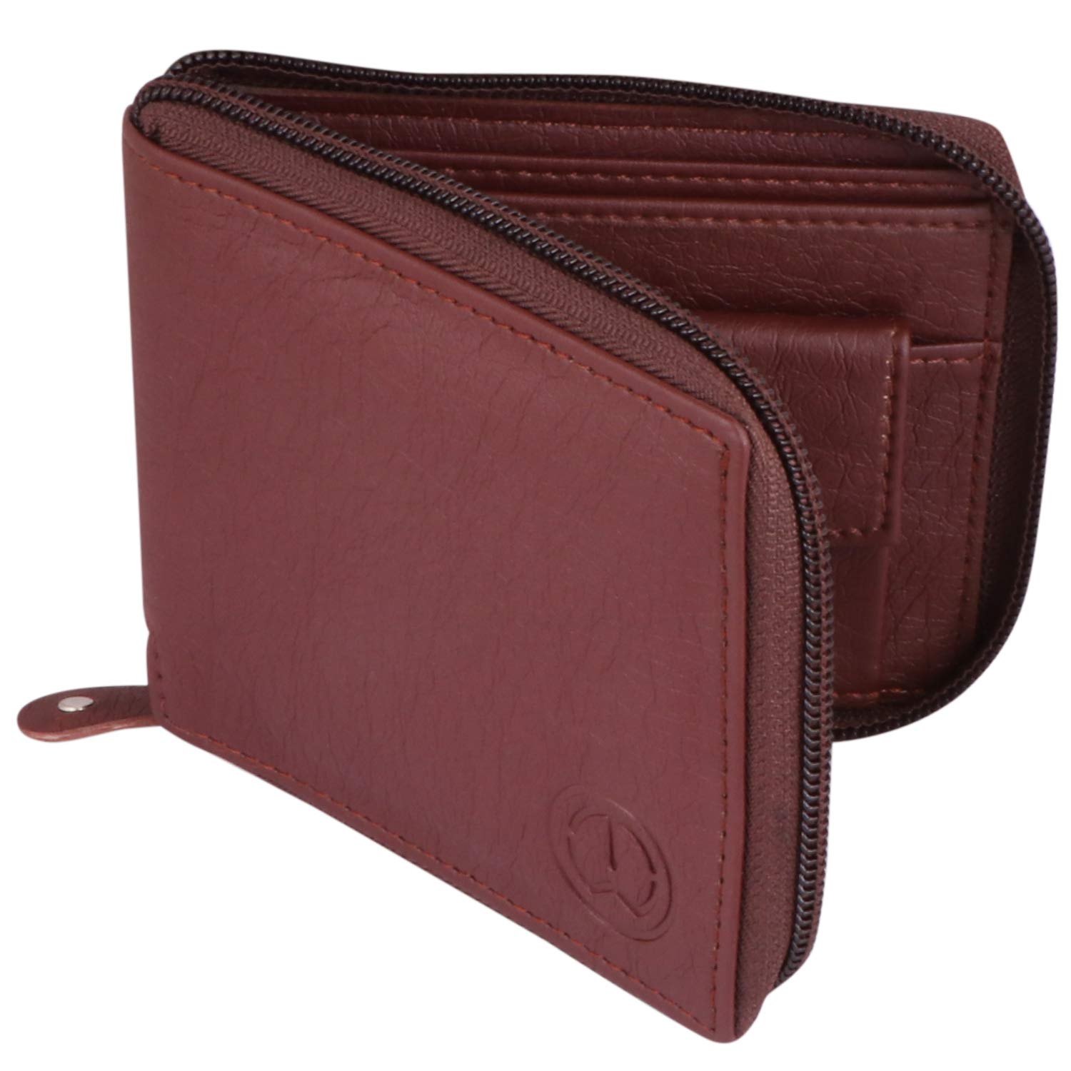 Small Women's Wallet -PU Leather Multi Wallets | Credit Card Holder | Coin Purse Zipper -Small Secure Card Case/Gift Wallet for Women (Brown)-image-36