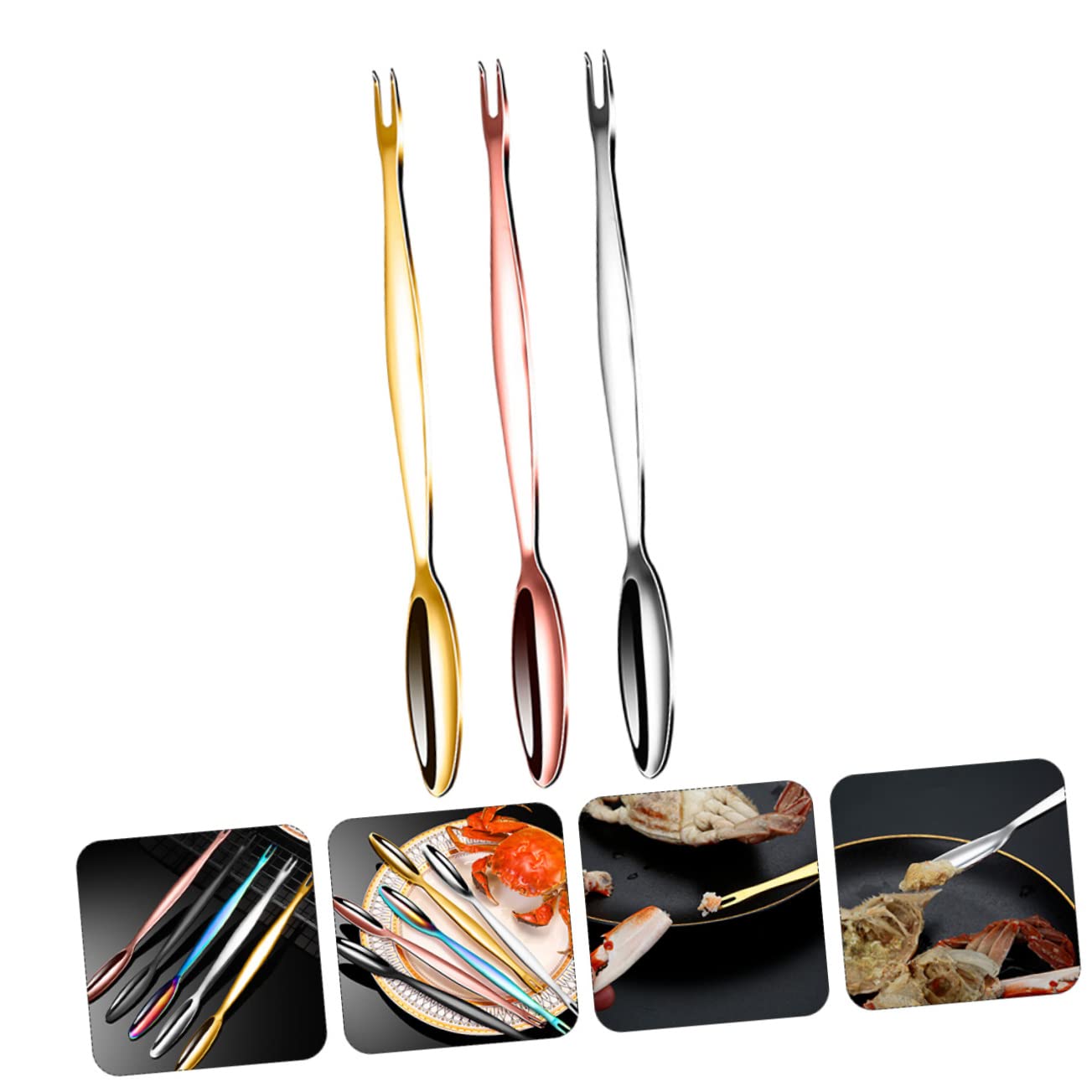 Alipis 9pièces Outils De Peeling De Fruits pour Éplucher Crevettes Et Crabes Design Pratique Et Résistant