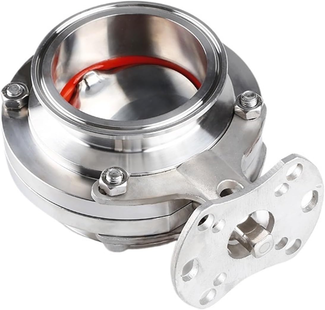 304 Quick installation butterfly valve with bracket, high platform, quick opening clamp type butterfly valve, sanitary grade(204)